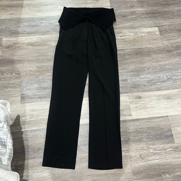 Celine Black High Waisted Trousers Size 42 - Picture 2 of 10
